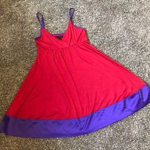 Express Red purple dress small size